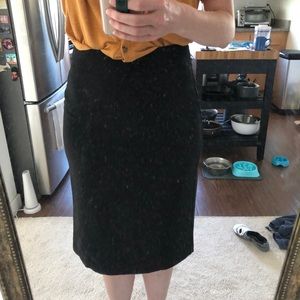 Black pencil skirt